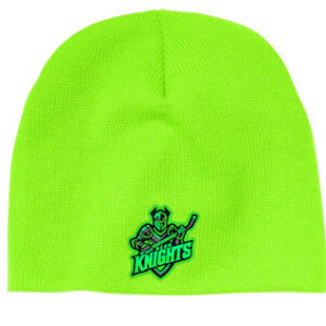 Neon Knights Neon Green Beanie with Glow Patch