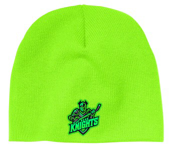 Neon Knights Neon Green Beanie with Glow Patch