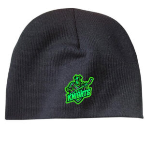 Neon Knights Black Beanie with Glow Patch